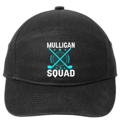 Mulligan Squad Golf Team Golfer Golfing Stocking Stuffer 7-Panel Snapback Hat
