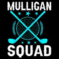 Mulligan Squad Golf Team Golfer Golfing Stocking Stuffer 7-Panel Snapback Hat