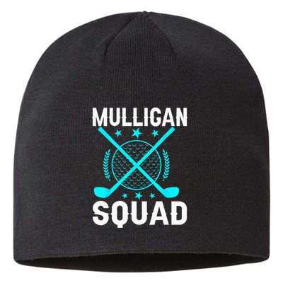 Mulligan Squad Golf Team Golfer Golfing Stocking Stuffer Sustainable Beanie