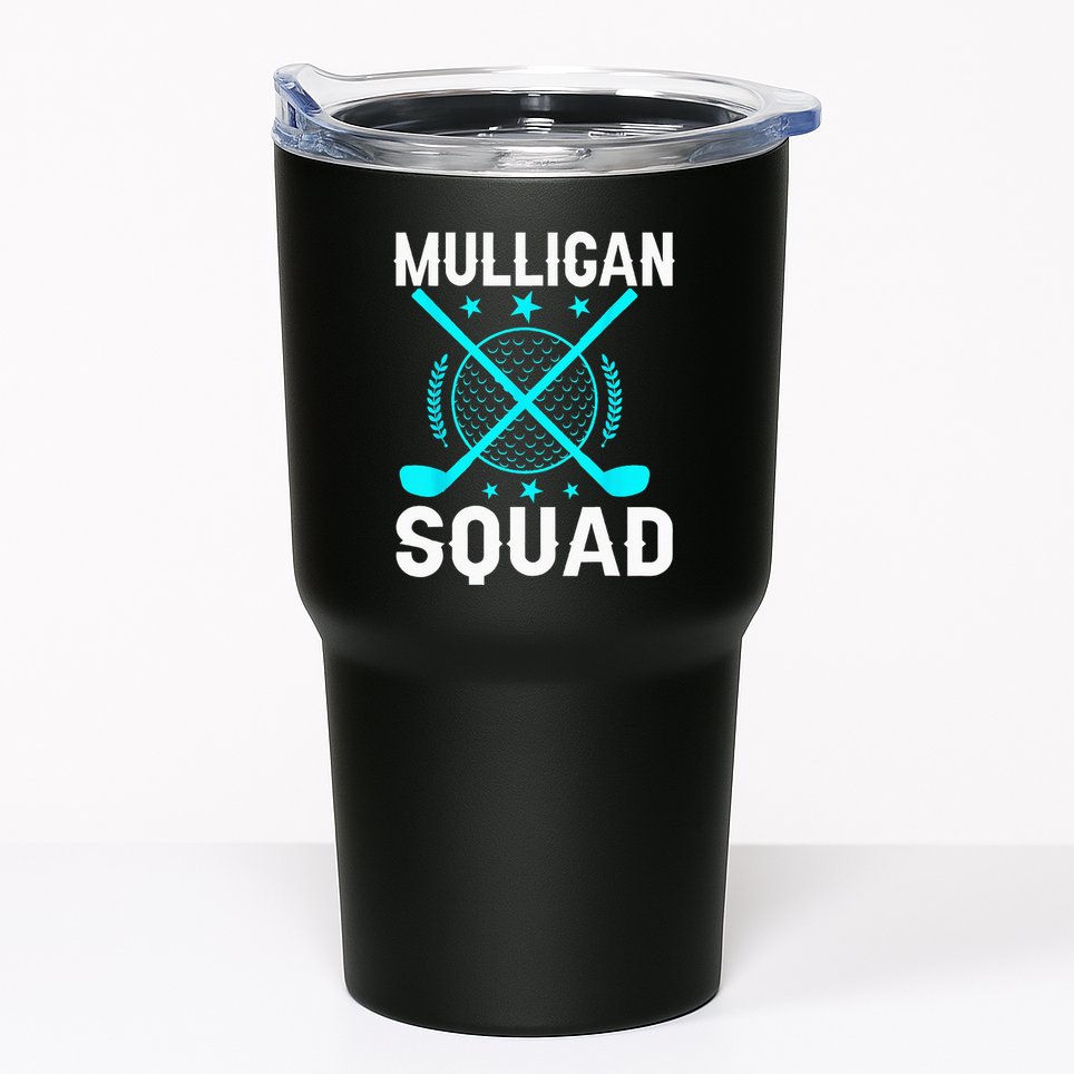 Mulligan Squad Golf Team Golfer Golfing Stocking Stuffer Tumbler