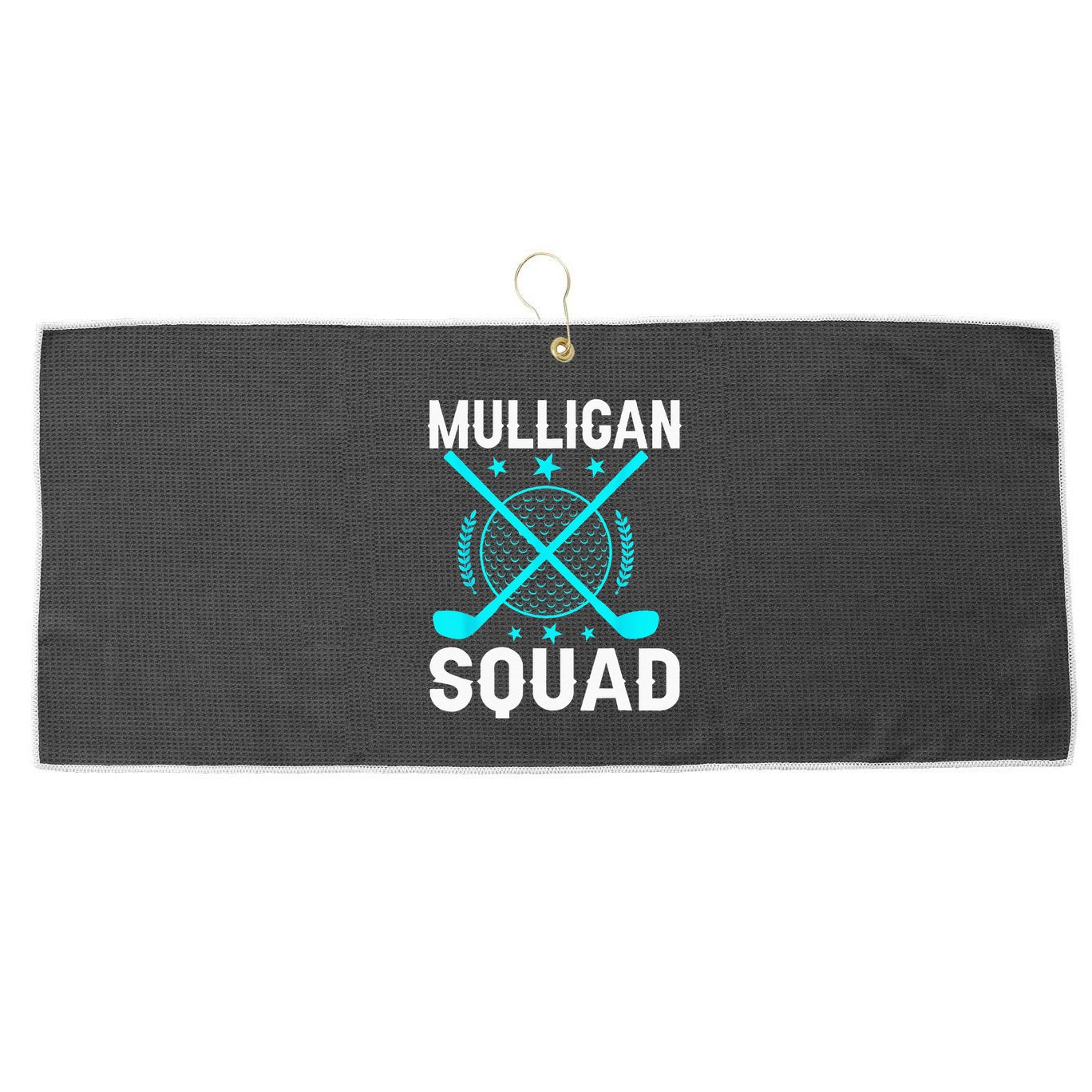 Mulligan Squad Golf Team Golfer Golfing Stocking Stuffer Large Microfiber Waffle Golf Towel