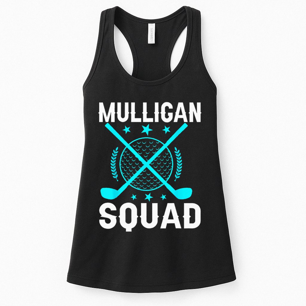 Mulligan Squad Golf Team Golfer Golfing Stocking Stuffer Womens Tank Top