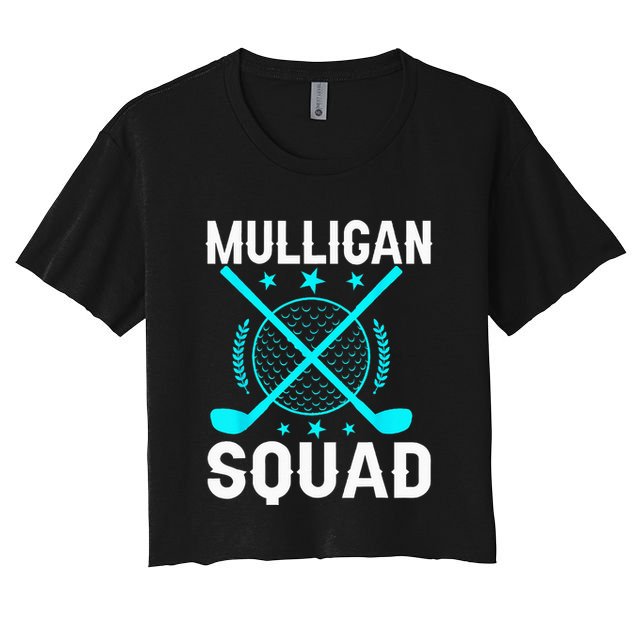 Mulligan Squad Golf Team Golfer Golfing Stocking Stuffer Crop Top