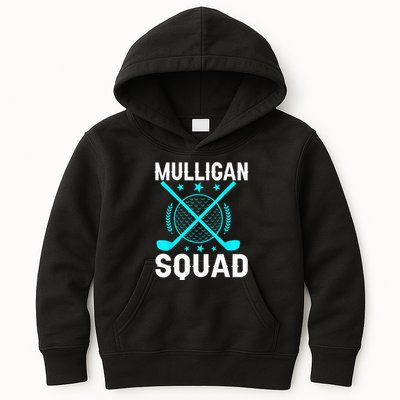 Mulligan Squad Golf Team Golfer Golfing Stocking Stuffer Kids Hoodie