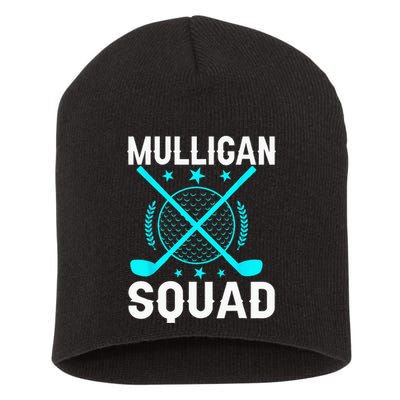Mulligan Squad Golf Team Golfer Golfing Stocking Stuffer Short Acrylic Beanie