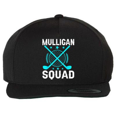 Mulligan Squad Golf Team Golfer Golfing Stocking Stuffer Wool Snapback Cap