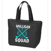 Mulligan Squad Golf Team Golfer Golfing Stocking Stuffer Zip Tote Bag