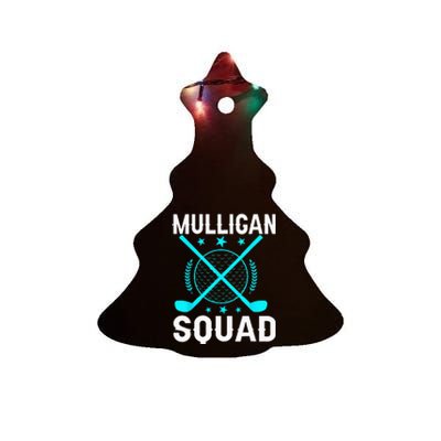 Mulligan Squad Golf Team Golfer Golfing Stocking Stuffer Ceramic Tree Ornament