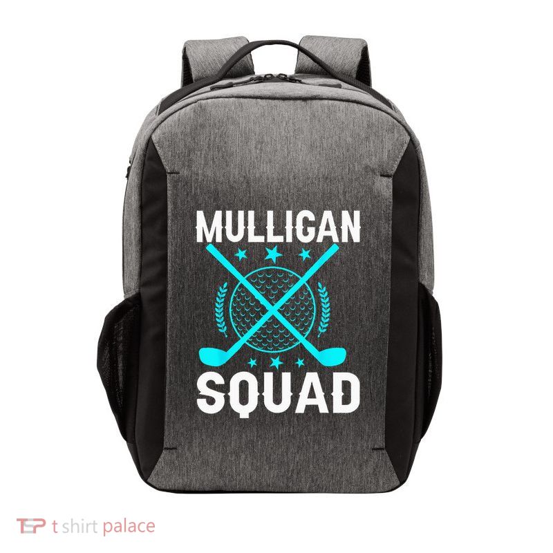 Mulligan Squad Golf Team Golfer Golfing Stocking Stuffer Vector Backpack