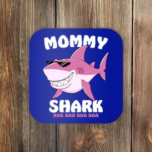 Mommy Shark Great Gift Funny Mothers Day Gift Mom Meaningful Gift Coaster