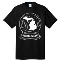 Michigan Snow Globe Tall T-Shirt