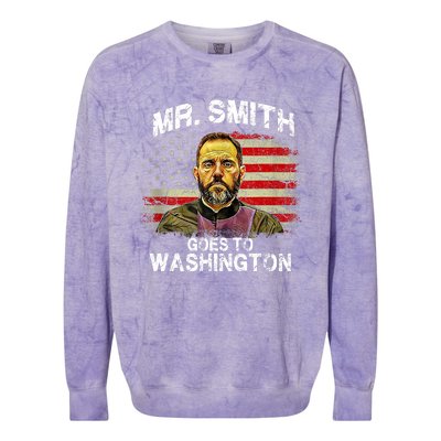 Mr Smith Goes To Washington Jack Smith Political Colorblast Crewneck Sweatshirt