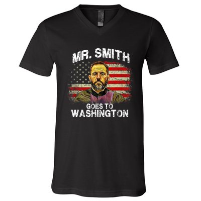 Mr Smith Goes To Washington Jack Smith Political V-Neck T-Shirt