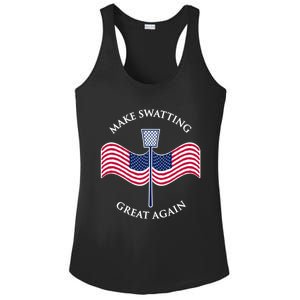 Make Swatting Great Again In America Usa Funny Cool Gift Ladies PosiCharge Competitor Racerback Tank