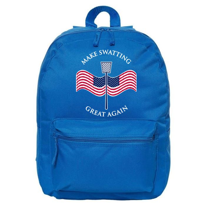 Make Swatting Great Again In America Usa Funny Cool Gift 16 in Basic Backpack