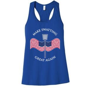 Make Swatting Great Again In America Usa Funny Cool Gift Women's Racerback Tank