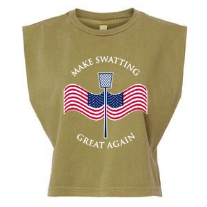 Make Swatting Great Again In America Usa Funny Cool Gift Garment-Dyed Women's Muscle Tee