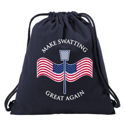 Make Swatting Great Again In America Usa Funny Cool Gift Drawstring Bag