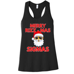 Merry Sigmas Gen Alpha Middle School Christmas Women's Racerback Tank