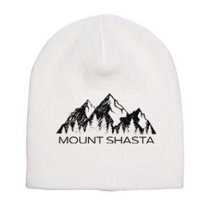 Mount Shasta Gear Mt Shasta California Mountain Gift Short Acrylic Beanie