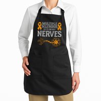 Multiple Sclerosis Gets On My Nerves Awareness Orange Apron