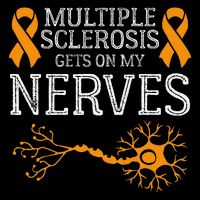 Multiple Sclerosis Gets On My Nerves Awareness Orange Sustainable Bucket Hat