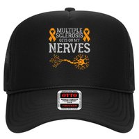 Multiple Sclerosis Gets On My Nerves Awareness Orange Hat