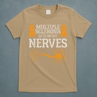 Multiple Sclerosis Gets On My Nerves Awareness Orange T-Shirt