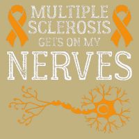 Multiple Sclerosis Gets On My Nerves Awareness Orange Magnet