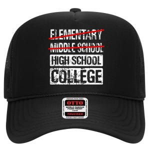 Middle School Graduation Junior High Graduation High Crown Mesh Back Trucker Hat