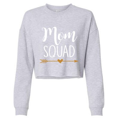 Mom Squad Gift Cropped Pullover Crew