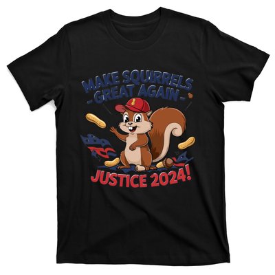 Make Squirrels Great Again Justice 2024 Peanut T-Shirt