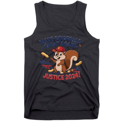 Make Squirrels Great Again Justice 2024 Peanut Tank Top