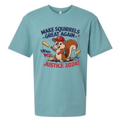 Make Squirrels Great Again Justice 2024 Peanut Sueded Cloud Jersey T-Shirt