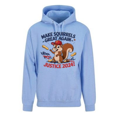 Make Squirrels Great Again Justice 2024 Peanut Unisex Surf Hoodie