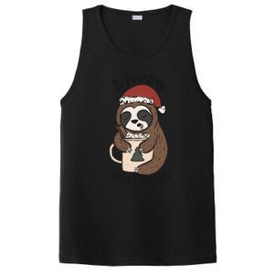 Merry Slothmas Great Gift Sloth Lover Funny Christmas Costume Gift PosiCharge Competitor Tank