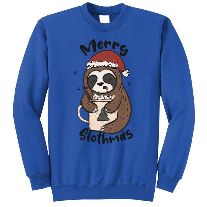 Merry Slothmas Great Gift Sloth Lover Funny Christmas Costume Gift Sweatshirt