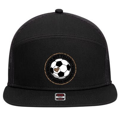 My Soccer Grammy Voice Grammy Of A Soccer Player Grammy Gift 7 Panel Mesh Trucker Snapback Hat
