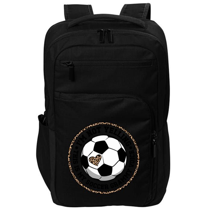 My Soccer Grammy Voice Grammy Of A Soccer Player Grammy Gift Impact Tech Backpack