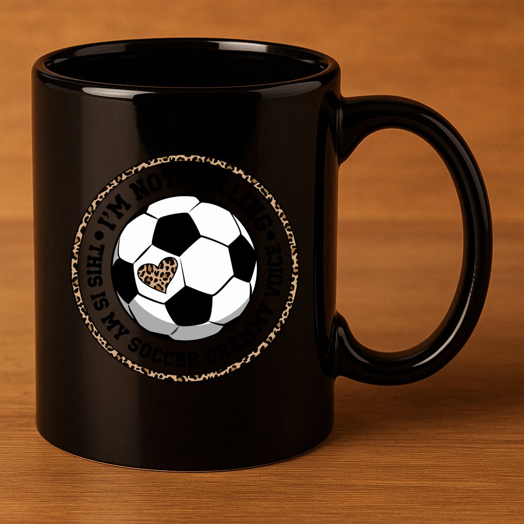My Soccer Grammy Voice Grammy Of A Soccer Player Grammy Gift 11oz C Handle Ceramic Mug