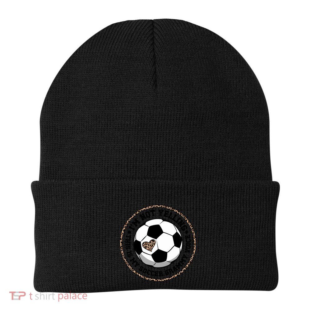 My Soccer Grammy Voice Grammy Of A Soccer Player Grammy Gift Beanie