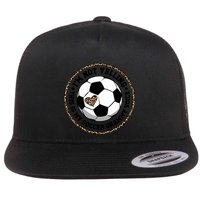 My Soccer Grammy Voice Grammy Of A Soccer Player Grammy Gift Flat Bill Trucker Hat