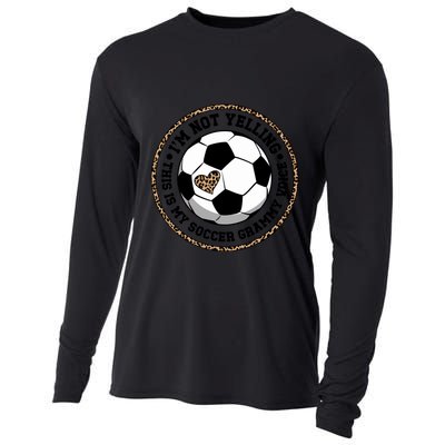 My Soccer Grammy Voice Grammy Of A Soccer Player Grammy Gift Cooling Performance Long Sleeve Crew