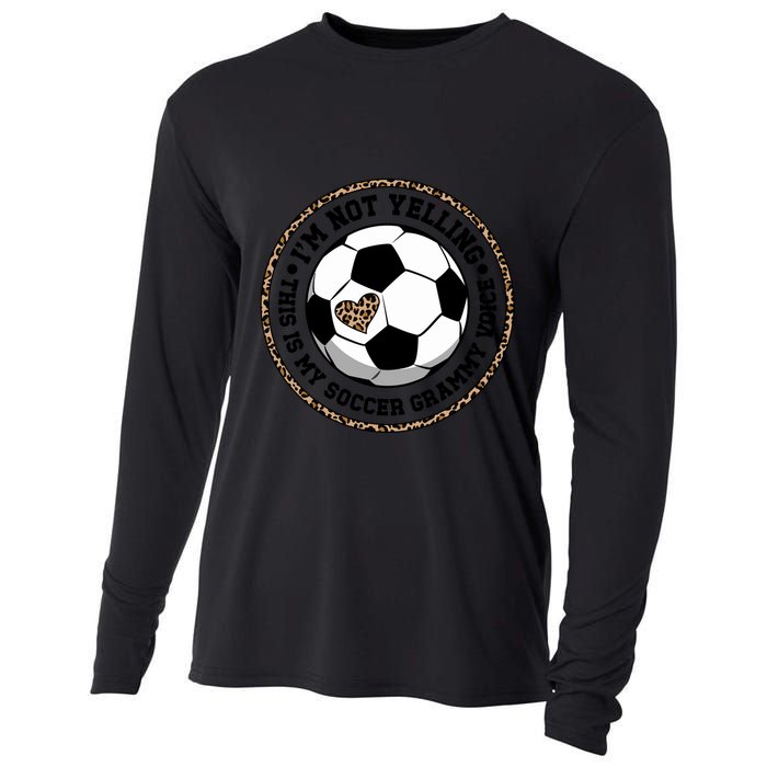 My Soccer Grammy Voice Grammy Of A Soccer Player Grammy Gift Cooling Performance Long Sleeve Crew
