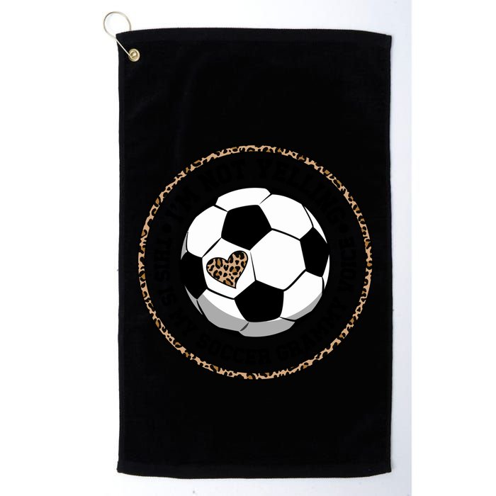My Soccer Grammy Voice Grammy Of A Soccer Player Grammy Gift Golf Towel