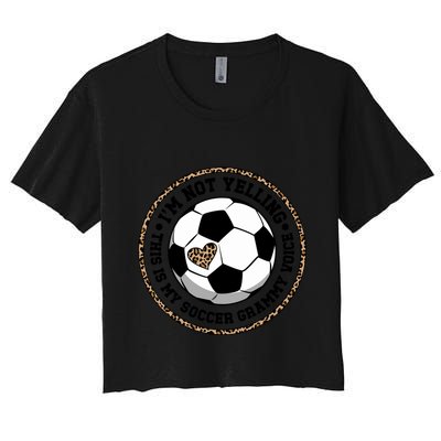 My Soccer Grammy Voice Grammy Of A Soccer Player Grammy Gift Crop Top