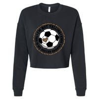 My Soccer Grammy Voice Grammy Of A Soccer Player Grammy Gift Cropped Pullover Crew