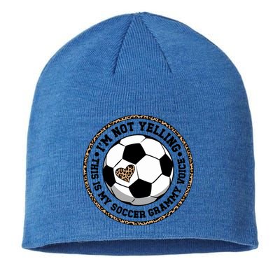 My Soccer Grammy Voice Grammy Of A Soccer Player Grammy Gift Sustainable Beanie