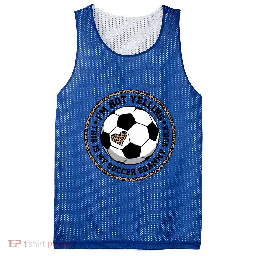 My Soccer Grammy Voice Grammy Of A Soccer Player Grammy Gift Mesh Reversible Basketball Jersey Tank
