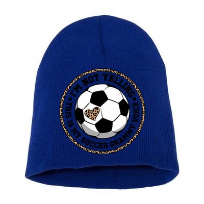 My Soccer Grammy Voice Grammy Of A Soccer Player Grammy Gift Short Acrylic Beanie